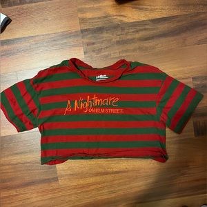 A nightmare onelm street crop top